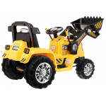 Elektrický traktor na batérie - žltý